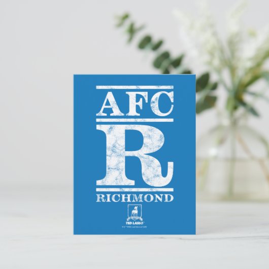 Ted Lasso | AFC R Richmond Text Logo Briefkaart (Staand voorkant)