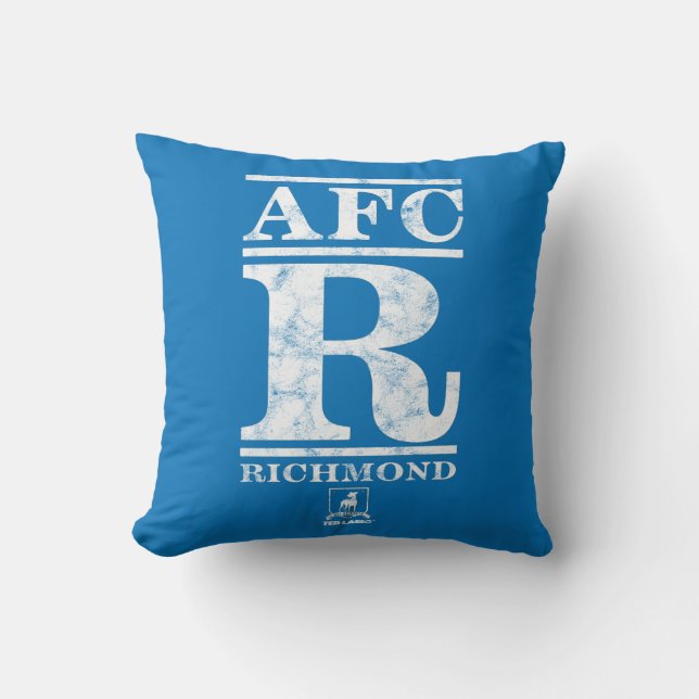 Ted Lasso | AFC R Richmond Text Logo Kussen (Voorkant)