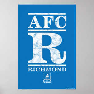 Ted Lasso AFC R Richmond Text Logo Poster