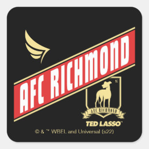 Ted Lasso   AFC Richmond Athletic Banner Vierkante Sticker