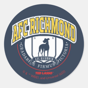 Ted Lasso   AFC Richmond Athletic Circle Badge Ronde Sticker