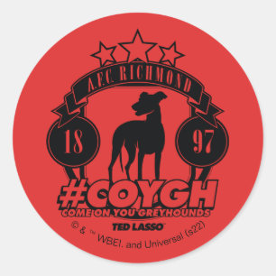 Ted Lasso   AFC Richmond #COYGH Ronde Sticker