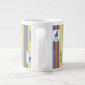 Ted Lasso | AFC Richmond Logo Stripe Pattern Extra Grote Beker (Achterkant)