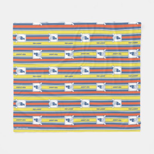 Ted Lasso | AFC Richmond Logo Stripe Pattern Fleece Deken (Voorkant (Horizontaal))