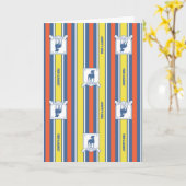 Ted Lasso | AFC Richmond Logo Stripe Pattern Kaart (Gele Bloem)