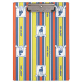 Ted Lasso | AFC Richmond Logo Stripe Pattern Klembord (Voorkant)