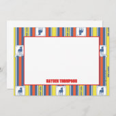 Ted Lasso | AFC Richmond Logo Stripe Pattern Notitiekaartje (Voorkant / Achterkant)