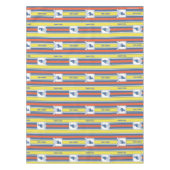 Ted Lasso | AFC Richmond Logo Stripe Pattern Tafelkleed (Voorkant)