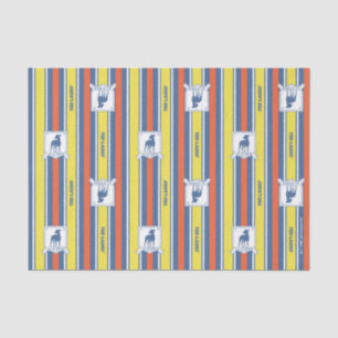 Ted Lasso   AFC Richmond Logo Stripe Pattern Tissuepapier