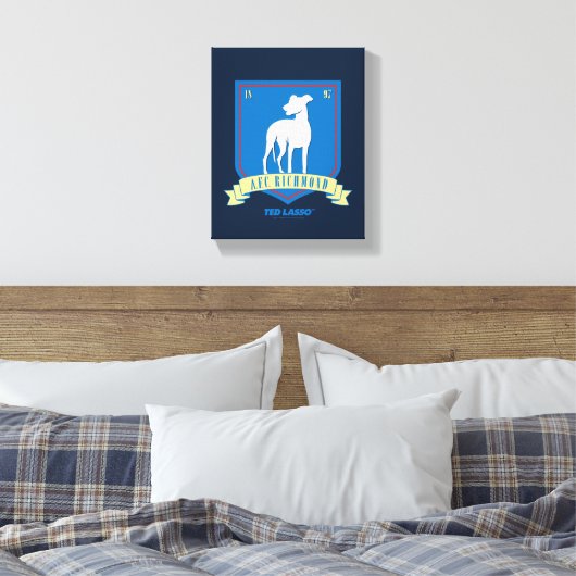 Ted Lasso | AFC Richmond Team Logo Canvas Afdruk (Insitu (Slaapkamer))