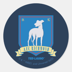 Ted Lasso   AFC Richmond Team Logo Ronde Sticker