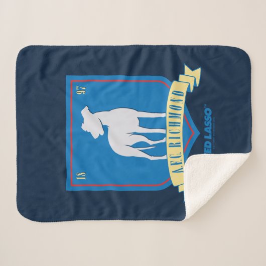 Ted Lasso | AFC Richmond Team Logo Sherpa Deken (Voorkant (horizontaal))