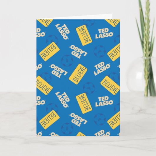 Ted Lasso | Believe Sign and Ball Toss Pattern Kaart (Voorkant)