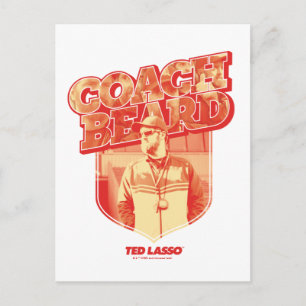 Ted Lasso Coach Beard Badge Briefkaart