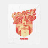 Ted Lasso | Coach Beard Badge Fleece Deken (Voorkant)