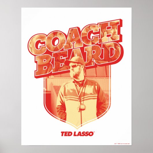 Ted Lasso | Coach Beard Badge Poster (Voorkant)
