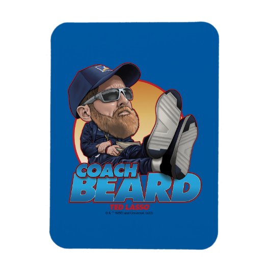 Ted Lasso | Coach Beard Bobblehead Magneet (Verticaal)