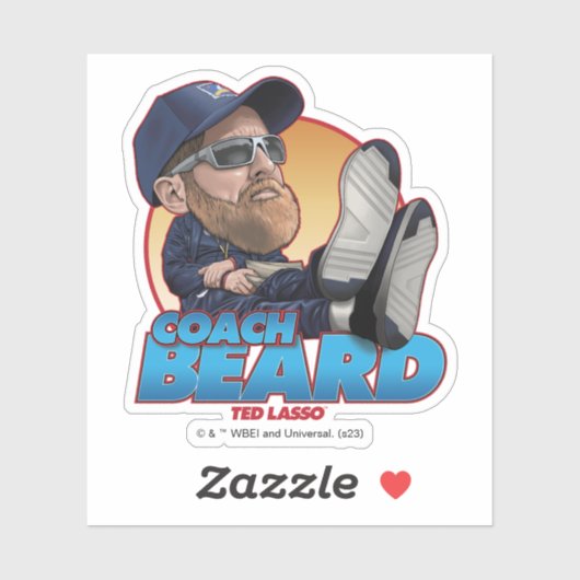 Ted Lasso | Coach Beard Bobblehead Sticker (Vel)