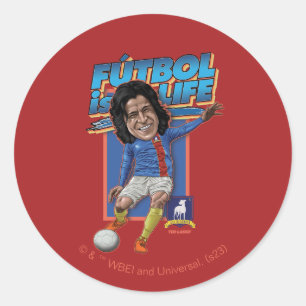 Ted Lasso   Dani Rojas Bobblehad Ronde Sticker