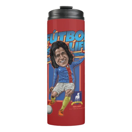 Ted Lasso | Dani Rojas Bobblehad Thermosbeker (Voorkant)