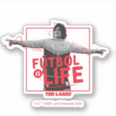 Ted Lasso | Dani Rojas Fútbol is Life Sticker (Voorkant)