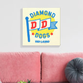 Ted Lasso | Diamond Dogs Pennant Graphic Canvas Afdruk (Insitu (Woonkamer))