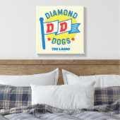 Ted Lasso | Diamond Dogs Pennant Graphic Canvas Afdruk (Insitu (Slaapkamer))
