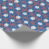 Ted Lasso | Face and Ball Diamond Pattern Cadeaupapier (Hoek)