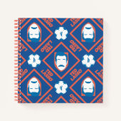 Ted Lasso | Face and Ball Diamond Pattern Notitieboek (Voorkant)