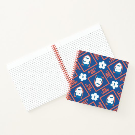 Ted Lasso | Face and Ball Diamond Pattern Notitieboek (Binnen)