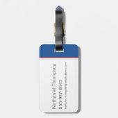 Ted Lasso | Face en Ball Diamond Pattern Bagagelabel (Achterkant verticaal)