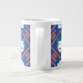 Ted Lasso | Face en Ball Diamond Pattern Extra Grote Beker (Achterkant)