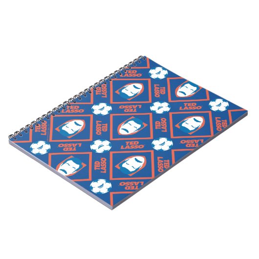 Ted Lasso | Face en Ball Diamond Pattern Notitieboek (Linkerzijde)