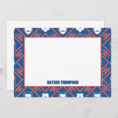 Ted Lasso | Face en Ball Diamond Pattern Notitiekaartje (Voorkant / Achterkant)