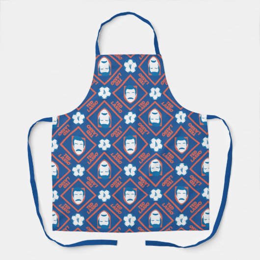Ted Lasso | Face en Ball Diamond Pattern Schort (Voorkant)