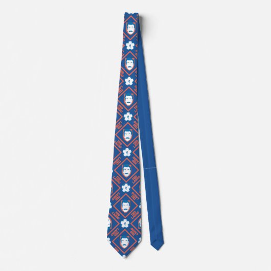 Ted Lasso | Face en Ball Diamond Pattern Stropdas (Voorkant)