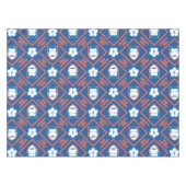 Ted Lasso | Face en Ball Diamond Pattern Tafelkleed (Voorkant (Horizontaal))