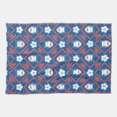 Ted Lasso | Face en Ball Diamond Pattern Theedoek (Horizontaal)