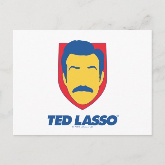 Ted Lasso | Face-pictogram Briefkaart (Voorkant)