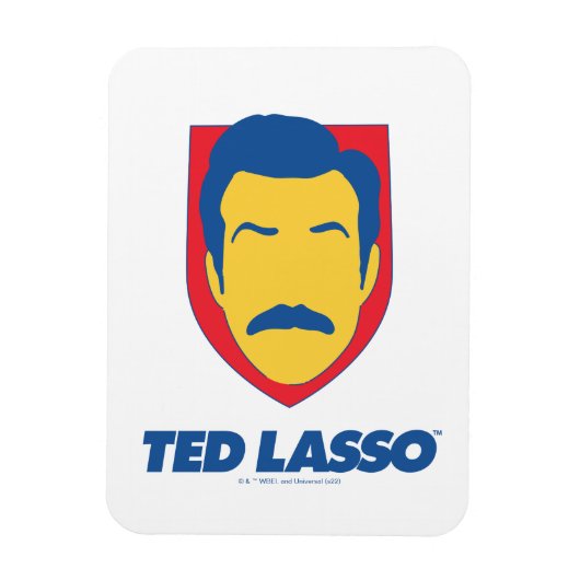Ted Lasso | Face-pictogram Magneet (Verticaal)