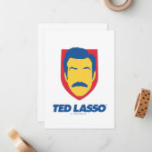 Ted Lasso | Face-pictogram Notitiekaartje (Voorkant / Achterkant in situ)