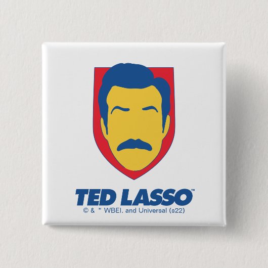 Ted Lasso | Face-pictogram Vierkante Button 5,1 Cm (Voorkant)