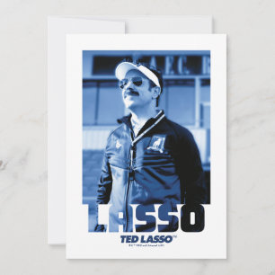 Ted Lasso   Fotoportret Lasso Grafisch Notitiekaartje