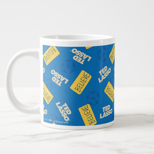 Ted Lasso | Geloof Sign and Ball Toss Pattern Extra Grote Beker (Links)
