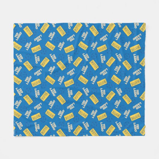 Ted Lasso | Geloof Sign and Ball Toss Pattern Fleece Deken (Voorkant (Horizontaal))