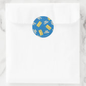 Ted Lasso | Geloof Sign and Ball Toss Pattern Ronde Sticker (Tas)