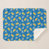 Ted Lasso | Geloof Sign and Ball Toss Pattern Sherpa Deken (Voorkant (horizontaal))