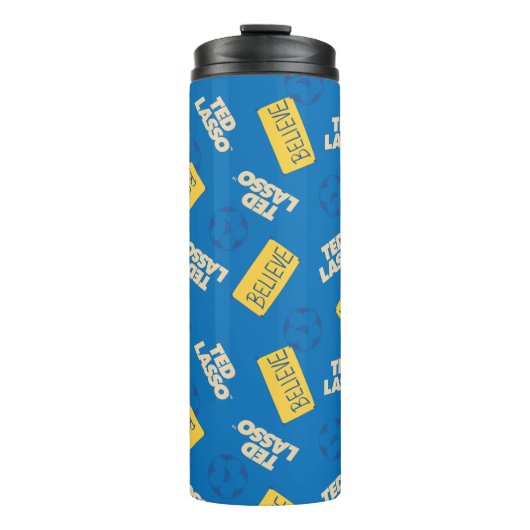 Ted Lasso | Geloof Sign and Ball Toss Pattern Thermosbeker (Voorkant)