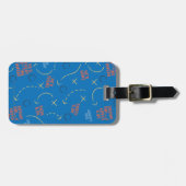 Ted Lasso | He's Here He's There Playbook Pattern Bagagelabel (Voorkant horizontaal)