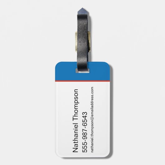 Ted Lasso | He's Here He's There Playbook Pattern Bagagelabel (Achterkant verticaal)